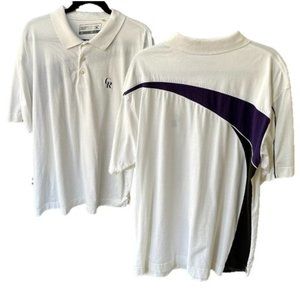 CUTTER & BUCK Colorado Rockies Baseball Polo Shirt XL